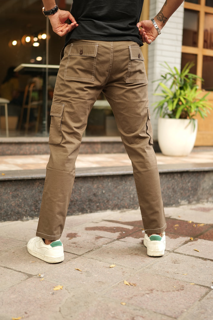 Men's Coffee Premium Cargo Joggers