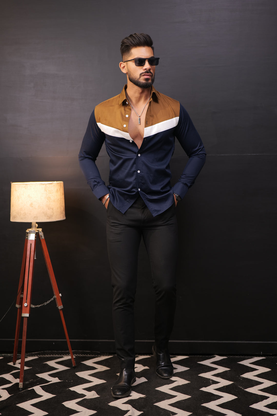 Premium Designer Cotton Satin Shirt [Slim-Fit]