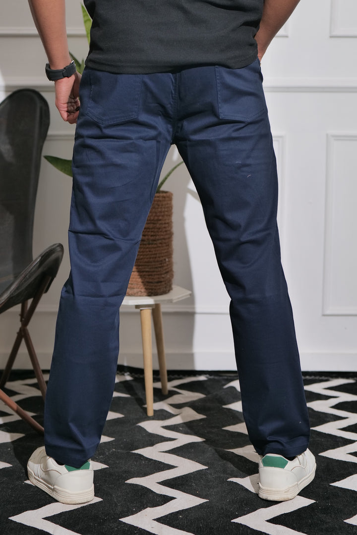 Men's Navy Premium Cargo Joggers