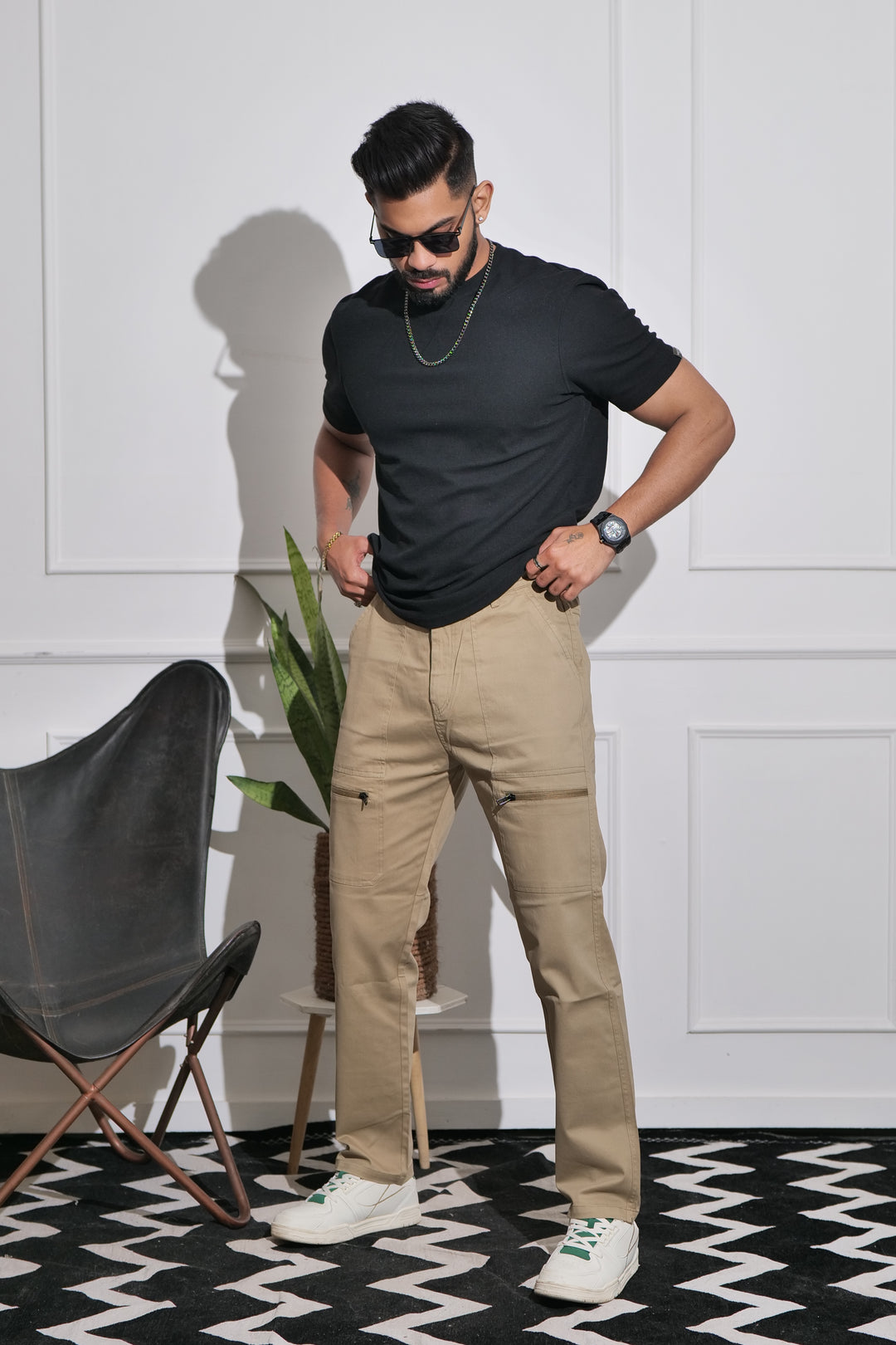 Men's Camel Premium Cargo Joggers