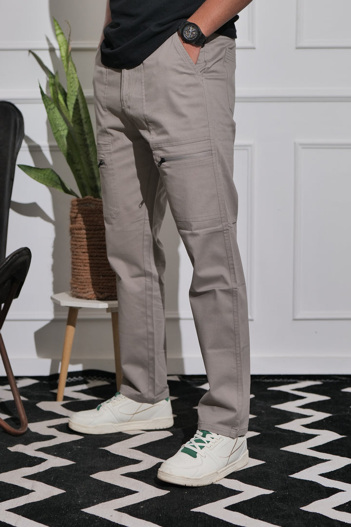 Men's Ash Premium Cargo Joggers